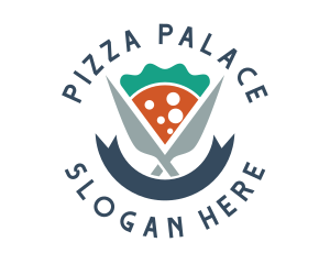 Pizza - Knife Pizza Pizzeria logo design