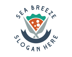 Knife Pizza Pizzeria logo design