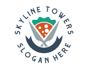 Knife Pizza Pizzeria logo design