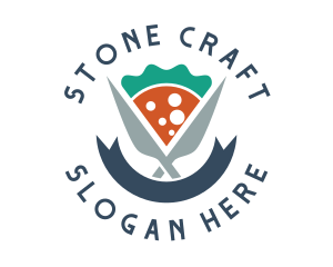 Knife Pizza Pizzeria logo design