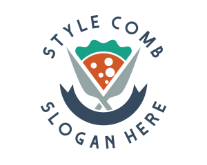 Knife Pizza Pizzeria logo design