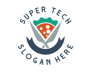 Knife Pizza Pizzeria logo design