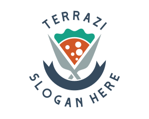 Knife Pizza Pizzeria logo design