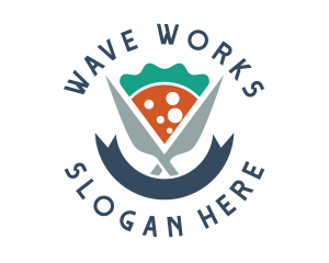 Knife Pizza Pizzeria logo design