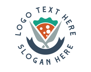 Pizza - Knife Pizza Pizzeria logo design