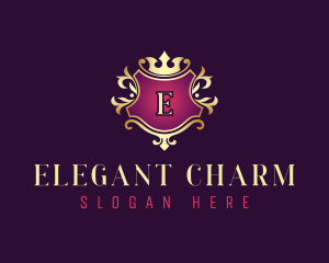 Elegant Crest Crown logo design