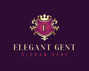 Elegant Crest Crown logo design