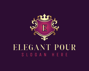 Elegant Crest Crown logo design