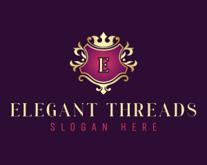 Elegant Crest Crown logo design