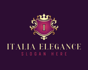 Elegant Crest Crown logo design