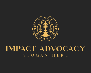 Advocacy - Lawyer Court Prosecutor logo design