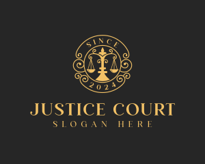 Court - Lawyer Court Prosecutor logo design