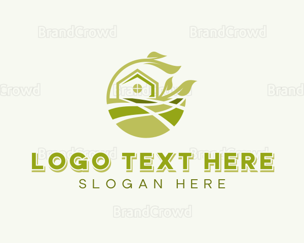 Backyard Lawn Landscaper Logo