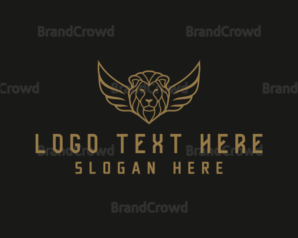 Lion Head Wings Logo
