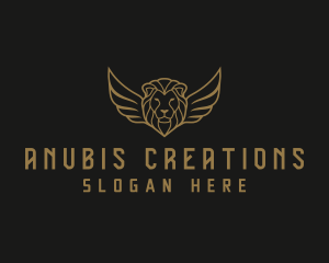 Lion Head Wings logo design