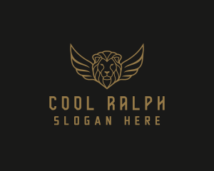 Lion Head Wings logo design