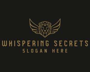 Lion Head Wings logo design