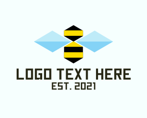 Abstract Honey Bee  Logo