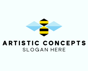Abstract - Abstract Honey Bee logo design