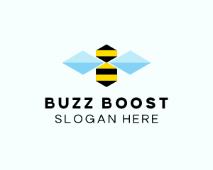 Abstract Honey Bee  logo design