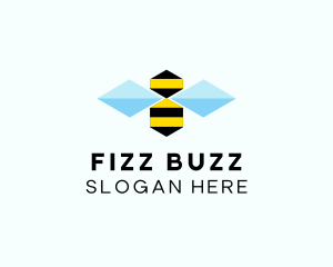 Abstract Honey Bee  logo design