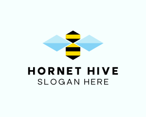 Abstract Honey Bee  logo design