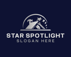 Roofing Tools Star logo design