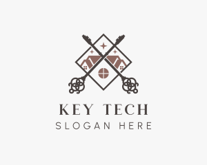 Residential Estate Key logo design