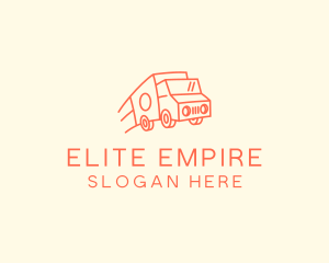 Orange Delivery Truck logo design