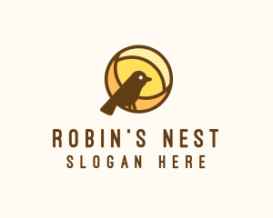 Robin - Bird Sanctuary Sunset logo design