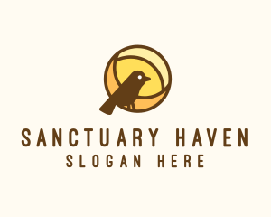 Bird Sanctuary Sunset logo design