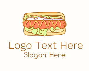 Hotdog Sandwich Fast Food   Logo