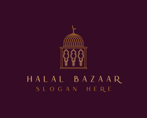 Arabic Mosque Building logo design