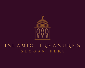 Arabic Mosque Building logo design