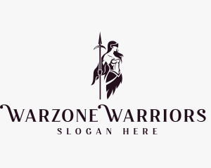 Strong Spear Warrior logo design