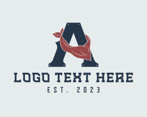 Arizona - Cowboy Scarf Handkerchief logo design