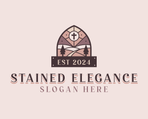 Christian Stained Glass logo design