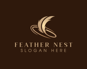 Feather - Feather Plume Quill logo design
