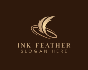 Quill - Feather Plume Quill logo design