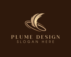 Plume - Feather Plume Quill logo design