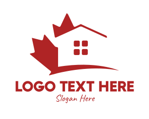 Leasing - Canada Maple Housing logo design