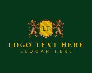 Premium - Luxury Lion Heraldry logo design