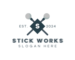 Stick - Musical Mallet Stick logo design