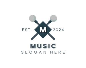 Musical Mallet Stick logo design
