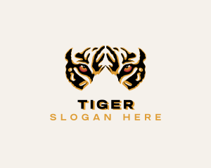 Tiger Zoo Wildlife logo design