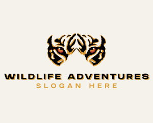 Tiger Zoo Wildlife logo design