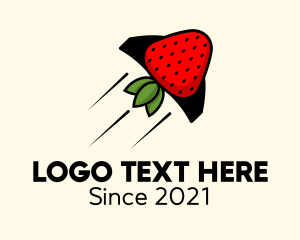 Strawberry - Rocket Strawberry Fruit logo design