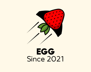 Grocer - Rocket Strawberry Fruit logo design