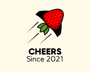 Fresh - Rocket Strawberry Fruit logo design