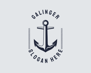 Navy Marine Anchor Logo